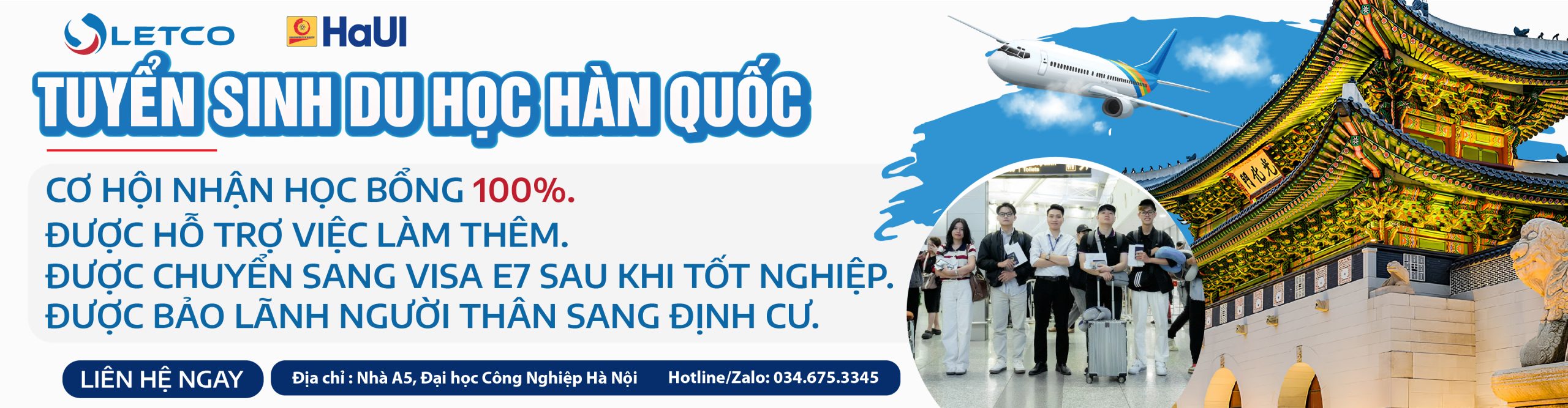 LETCO tuyển sinh du học Hàn Quốc