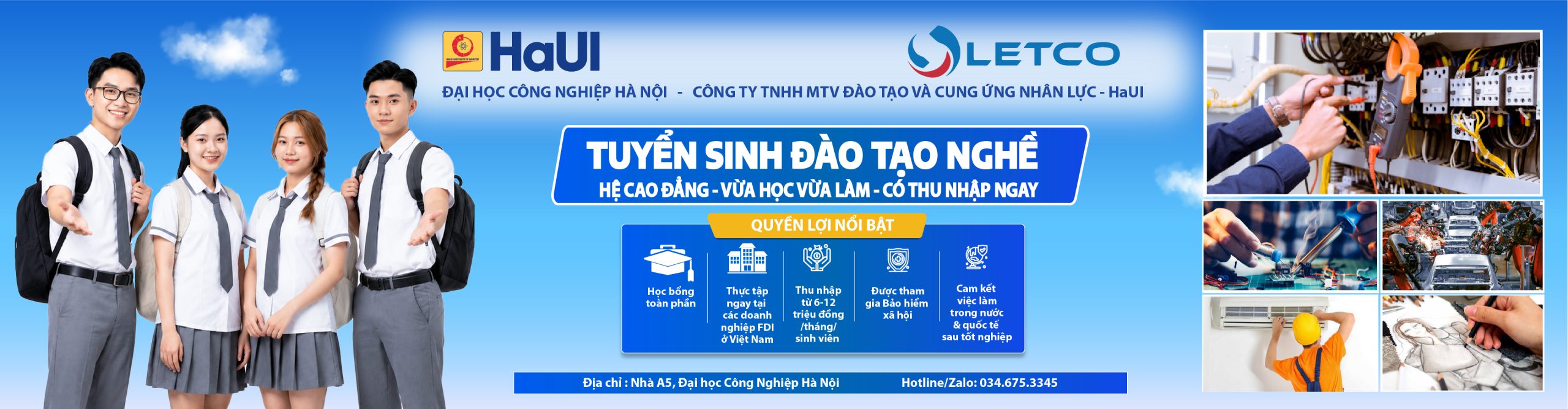 LETCO tuyển sinh đào tạo nghề