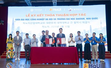 HaUI ký kết hợp tác với Đại học Daeduk, mở rộng cơ hội du học – thực tập tại Hàn Quốc
